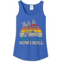 This Is How I Roll Retro Vintage Golf Cart Funny Golfing Gift Ladies Essential Tank