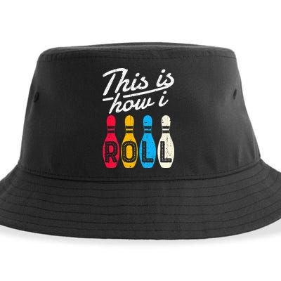 This Is How I Roll Bowling Bowler Bowlers Funny Sustainable Bucket Hat