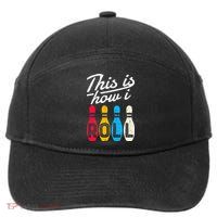 This Is How I Roll Bowling Bowler Bowlers Funny 7-Panel Snapback Hat
