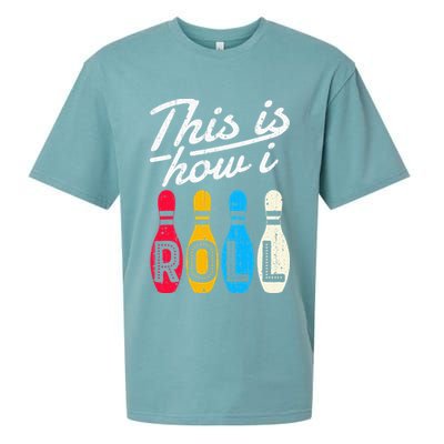 This Is How I Roll Bowling Bowler Bowlers Funny Sueded Cloud Jersey T-Shirt