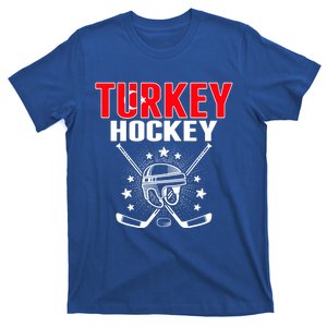 Turkey Ice Hockey Fans Jersey Turkish Flag Puck Hockey Stick Cool Gift T-Shirt