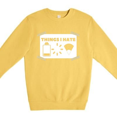 Things I Hate Programmer Gamer Funny Gamer Gift Premium Crewneck Sweatshirt