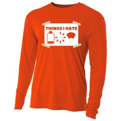 Things I Hate Programmer Gamer Funny Gamer Gift Cooling Performance Long Sleeve Crew