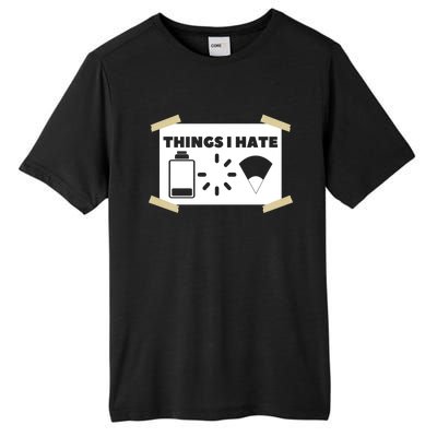 Things I Hate Programmer Gamer Funny Gamer Gift Tall Fusion ChromaSoft Performance T-Shirt