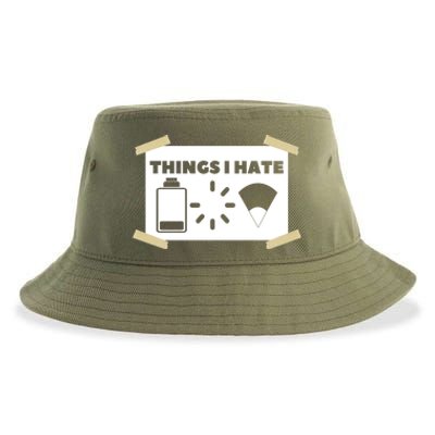 Things I Hate Programmer Gamer Funny Gamer Gift Sustainable Bucket Hat