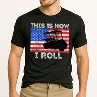 This Is How I Roll Golf Cart Driver American Flag Golfing Performance Shirt
