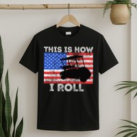 This Is How I Roll Golf Cart Driver American Flag Golfing T-Shirt