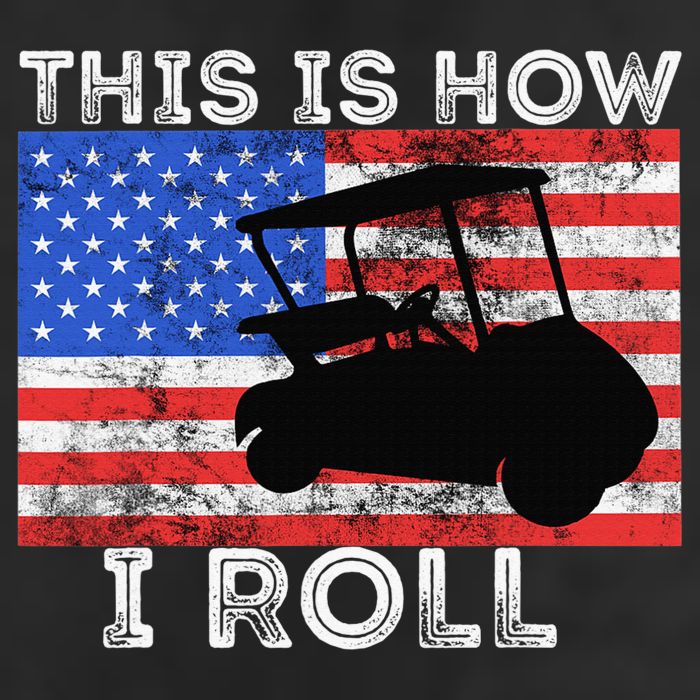 This Is How I Roll Golf Cart Driver American Flag Golfing Tumbler