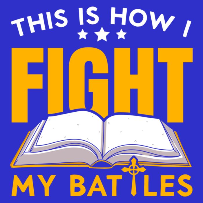This Is How I Fight My Battles Christian Believer Bible Cute Gift Zip Tote Bag