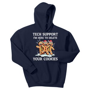 Techsupport IM Here To Delete Your Cookies Christmas Tshi Kids Hoodie