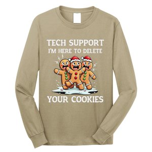 Techsupport IM Here To Delete Your Cookies Christmas Tshi Long Sleeve Shirt