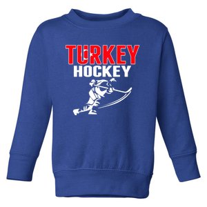 Turkey Ice Hockey Fans Jersey Turkish Hockey Team Supporter Great Gift Toddler Sweatshirt