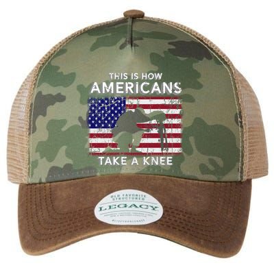 This Is How Americans Take A Knee Veteran Gift Legacy Tie Dye Trucker Hat
