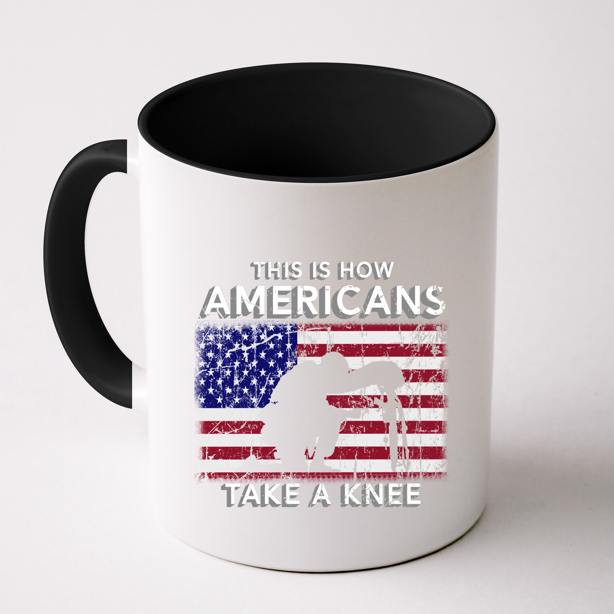 This Is How Americans Take A Knee Veteran Gift Mug