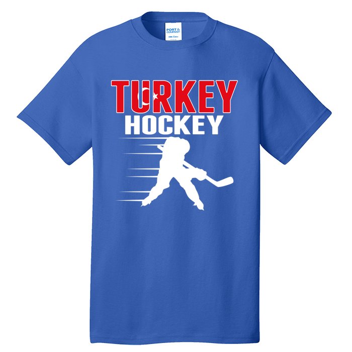 Turkey Ice Hockey Fans Jersey Turkish Hockey Team Supporter Cool Gift Tall T-Shirt