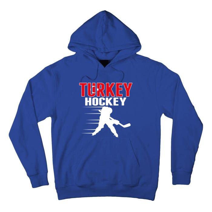 Turkey Ice Hockey Fans Jersey Turkish Hockey Team Supporter Cool Gift Tall Hoodie