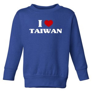 Taiwan I Heart Taiwan Souvenir I Love Taiwan Gift Toddler Sweatshirt