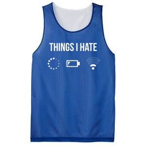 Things I Hate Gift Mesh Reversible Basketball Jersey Tank