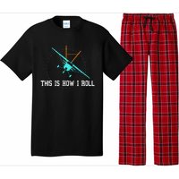 This Is How We Roll Pilot Funny Airplane Aircraft Tees Pajama Set