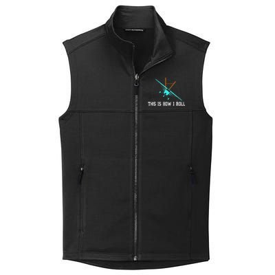 This Is How We Roll Pilot Funny Airplane Aircraft Tees Collective Smooth Fleece Vest