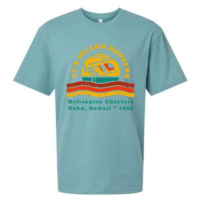 TcS Island Hoppers Helicopter Charters Hawaii Since 1980 Sueded Cloud Jersey T-Shirt