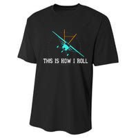 This Is How We Roll Pilot Funny Airplane Aircraft Tees Performance Sprint T-Shirt