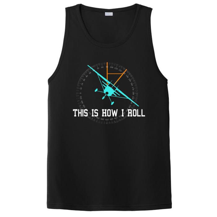 This Is How We Roll Pilot Funny Airplane Aircraft Tees PosiCharge Competitor Tank