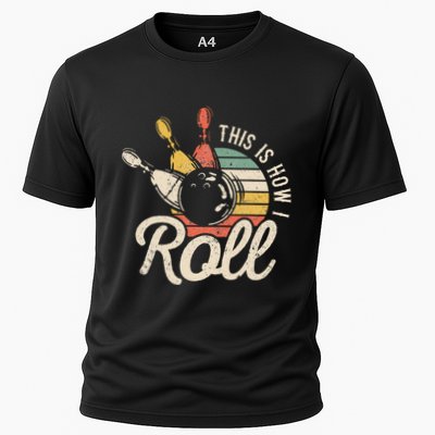 This Is How I Roll Retro Bowling Bowler Funny Gift Performance Shirt