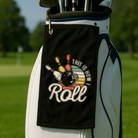 This Is How I Roll Retro Bowling Bowler Funny Gift Golf Towel