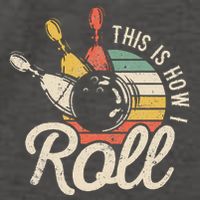 This Is How I Roll Retro Bowling Bowler Funny Gift Vector Backpack