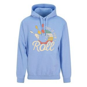 This Is How I Roll Retro Bowling Bowler Funny Gift Unisex Surf Hoodie