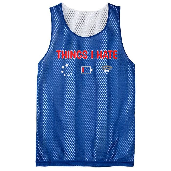 Things I Hate Programmer Software Developer Engineer Coder Gift Mesh Reversible Basketball Jersey Tank