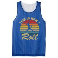 This Is How I Roll Retro Softball Girls Gift Mesh Reversible Basketball Jersey Tank