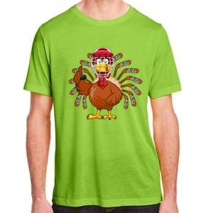 Turkey Ice Hockey Players Autumn Fall Vibes Thanksgiving Day Gift Adult ChromaSoft Performance T-Shirt