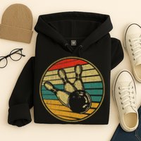 This Is How I Roll Vintage Retro Bowling 60s 70s Bowler Hoodie