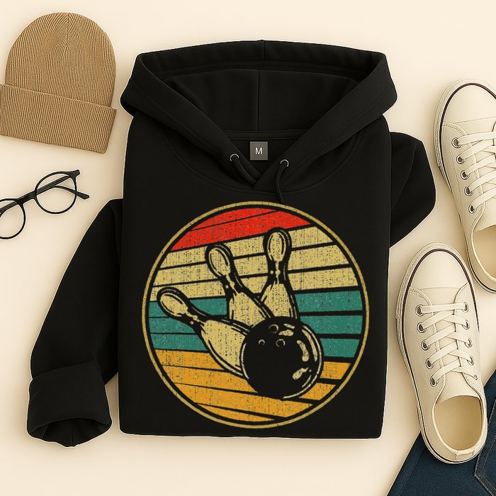 This Is How I Roll Vintage Retro Bowling 60s 70s Bowler Hoodie