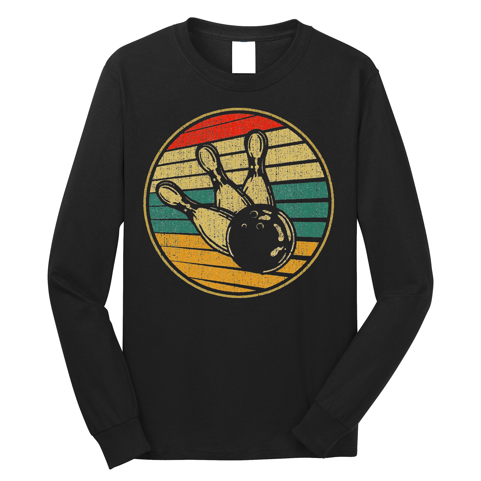 This Is How I Roll Vintage Retro Bowling 60s 70s Bowler Long Sleeve Shirt