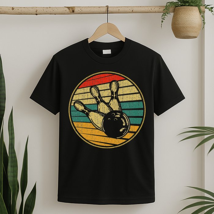 This Is How I Roll Vintage Retro Bowling 60s 70s Bowler T-Shirt