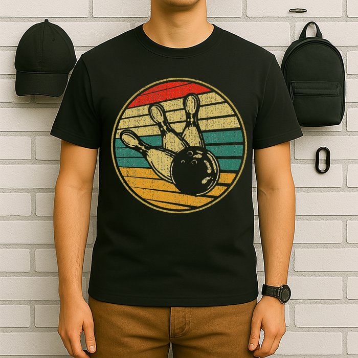 This Is How I Roll Vintage Retro Bowling 60s 70s Bowler T-Shirt