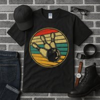 This Is How I Roll Vintage Retro Bowling 60s 70s Bowler Tall T-Shirt