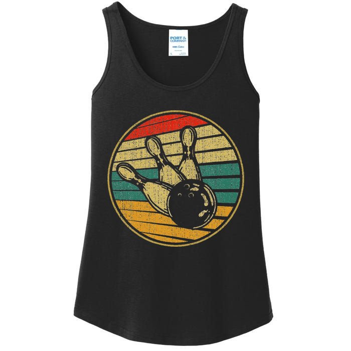 This Is How I Roll Vintage Retro Bowling 60s 70s Bowler Ladies Essential Tank