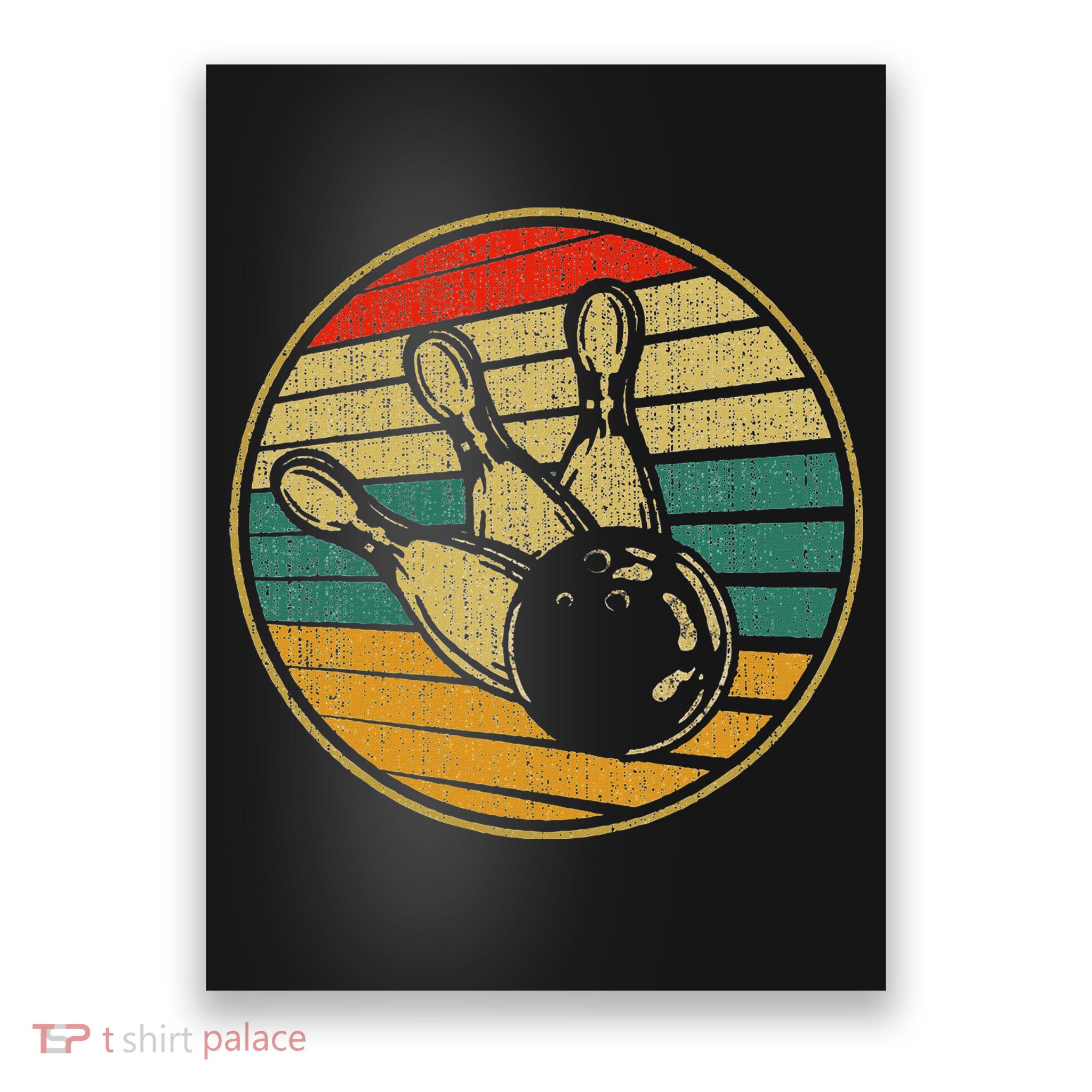 This Is How I Roll Vintage Retro Bowling 60s 70s Bowler Poster