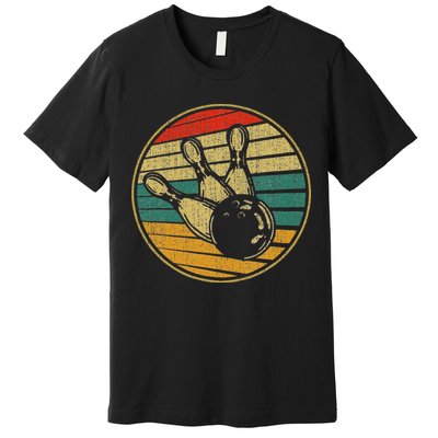 This Is How I Roll Vintage Retro Bowling 60s 70s Bowler Premium T-Shirt