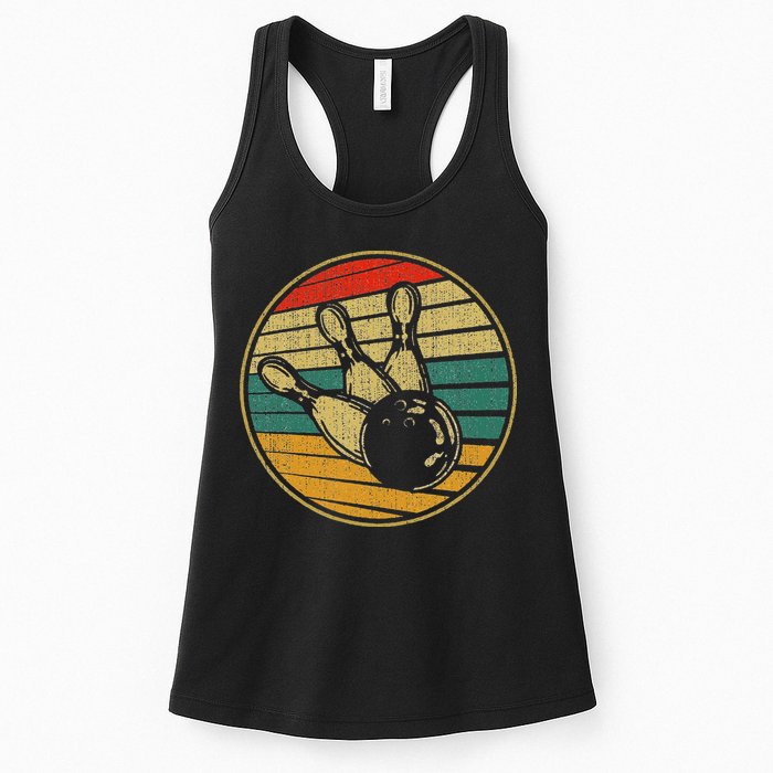 This Is How I Roll Vintage Retro Bowling 60s 70s Bowler Womens Tank Top