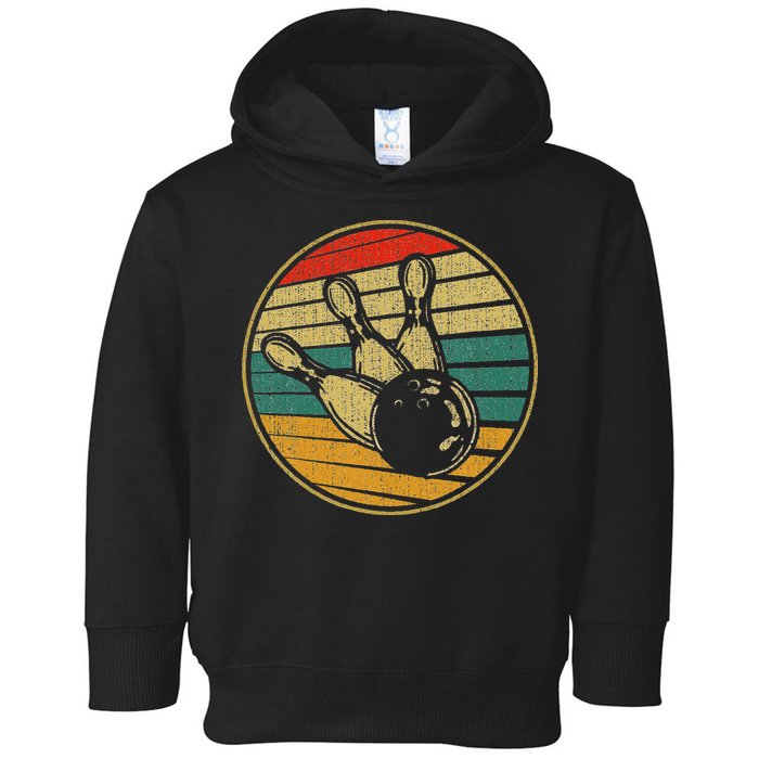 This Is How I Roll Vintage Retro Bowling 60s 70s Bowler Toddler Hoodie
