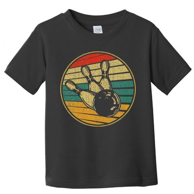This Is How I Roll Vintage Retro Bowling 60s 70s Bowler Toddler T-Shirt