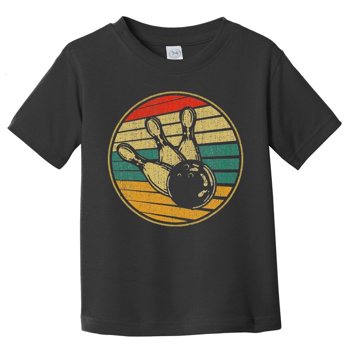 This Is How I Roll Vintage Retro Bowling 60s 70s Bowler Toddler T-Shirt