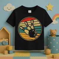This Is How I Roll Vintage Retro Bowling 60s 70s Bowler Toddler T-Shirt