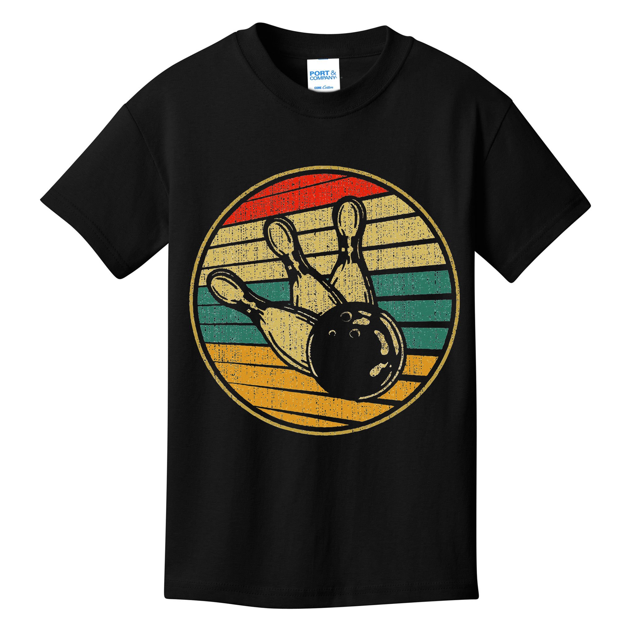 This Is How I Roll Vintage Retro Bowling 60s 70s Bowler Kids T-Shirt