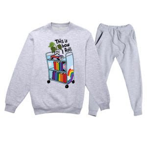 This Is How I Roll Pride Lgbtqia Library Premium Crewneck Sweatsuit Set